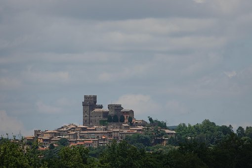Schloss, Panorama, Borgo, Land, Festung