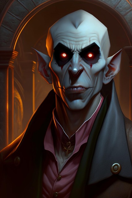 Free ai generated vampire demon illustration