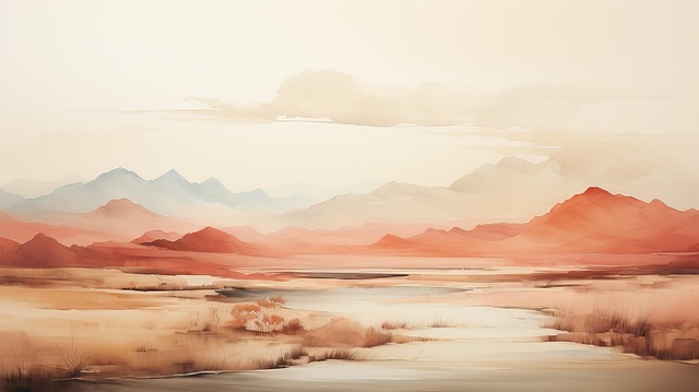 Download free HD stock image of Ai Generated Mountains Free ai generated mountains river illustration