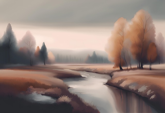 Download free HD stock image of Ai Generated Bach Free ai generated bach river illustration