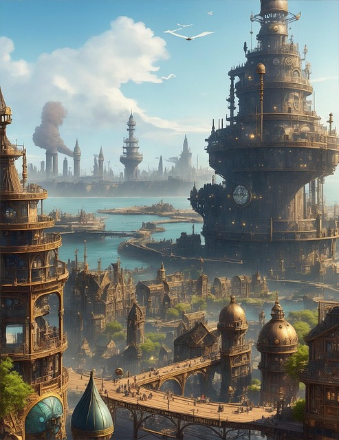 Free ai generated building city illustration