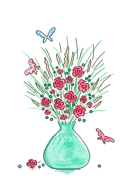 Free Flower Vase illustration and picture