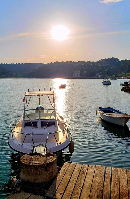 Sonnenaufgang, Natur, Boot, Ruhe, Sonne