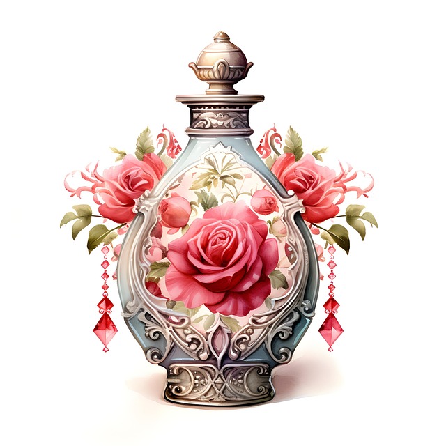 Download free HD stock image of Ai Generated Bottle Free ai generated bottle roses illustration