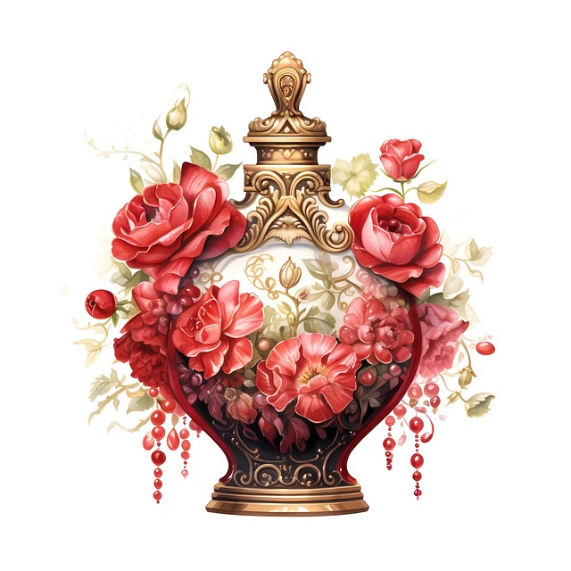 Download free HD stock image of Ai Generated Bottle Free ai generated bottle roses illustration