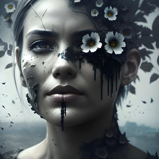 Free surreal fantasy portrait illustration