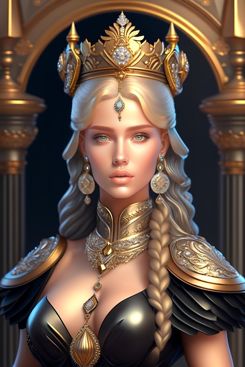 Download Ai Generated, Woman, Queen. Royalty-Free Stock Illustration ...