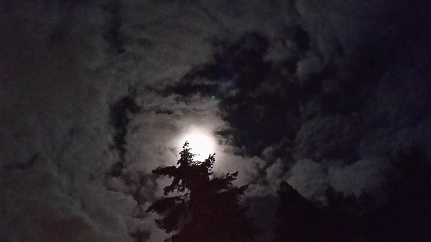 Free Moon Clouds photo and picture