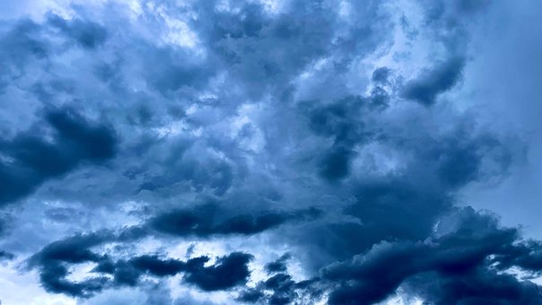 Sommer, Storm, Regner, Himmel, Skyer