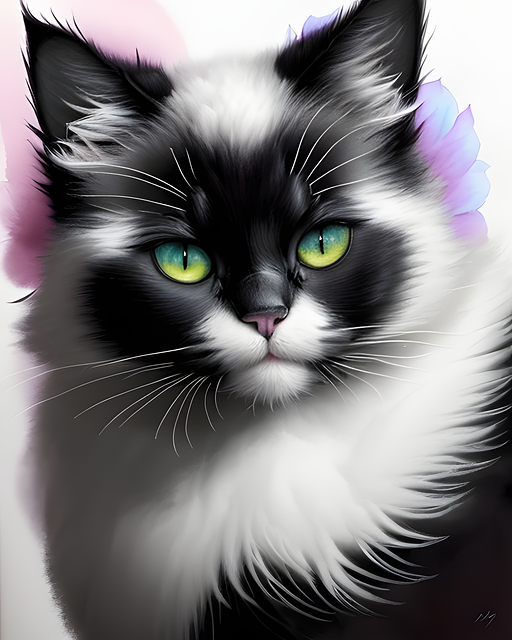 Free Cat White illustration and picture