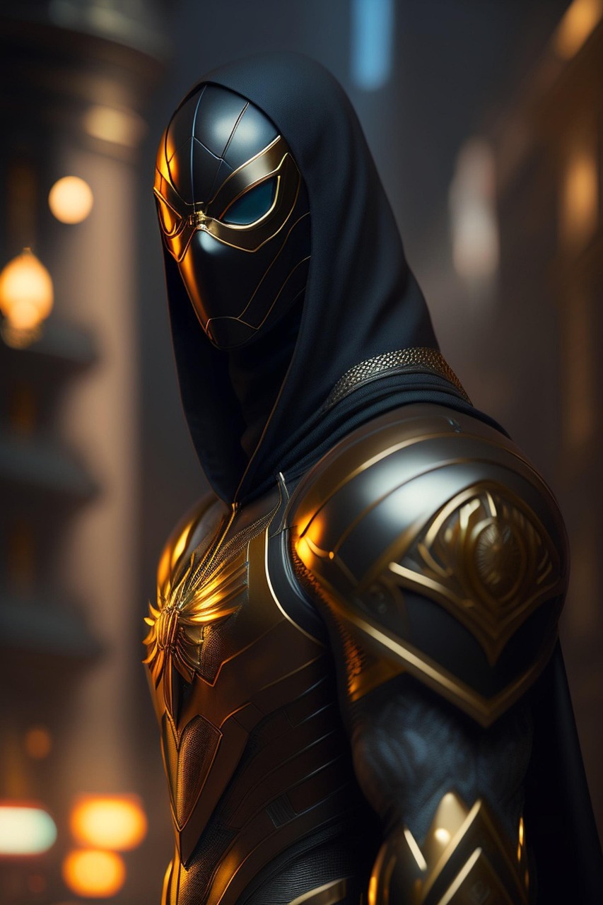 Free ai generated spiderman character illustration