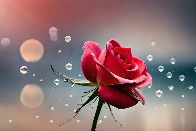Free Ai Generated Rose illustration and picture