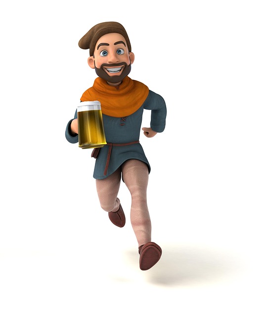 Středověký, Pivo, Pinta, Alkohol