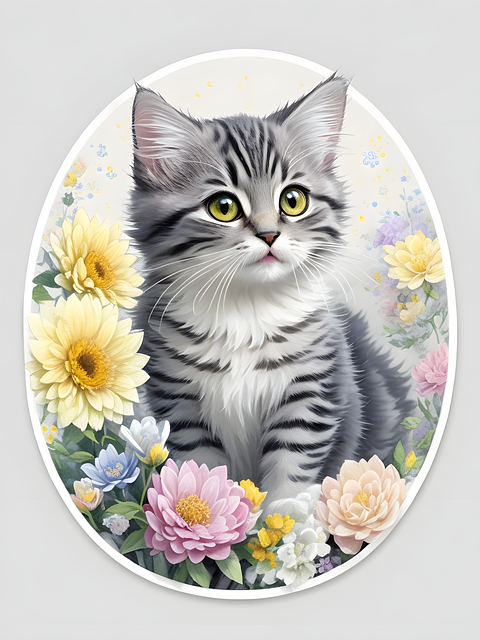 Free Ai Generated Cat illustration and picture