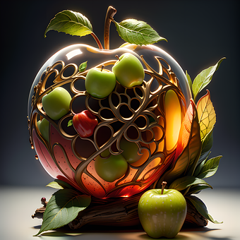 Free Ai Generated Apples illustration and picture
