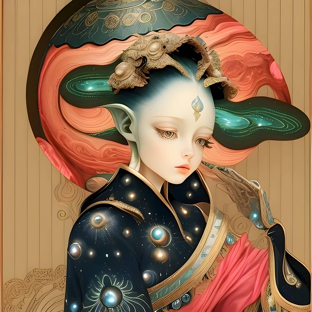 Ai Generiert, Kimono, Frau, Fantasie