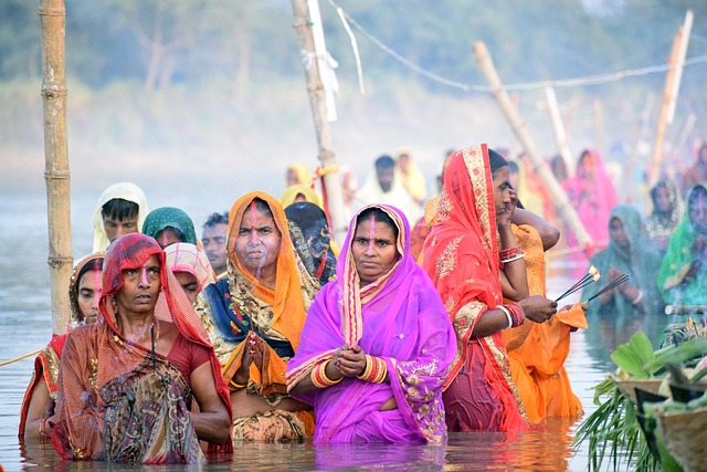Mennesker, Hengivne, Chhath Puja, Chhath