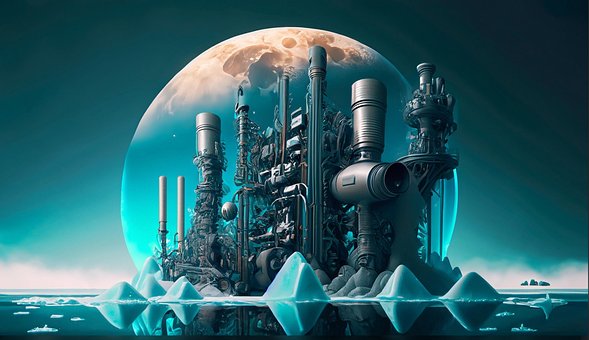 Free Ai Generated Science Fiction illustration and picture