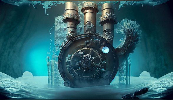 Free Machine Steampunk illustration and picture