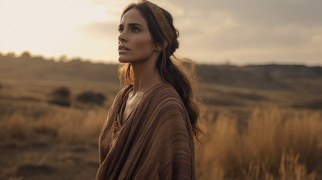 Free ai generated woman biblical character illustration