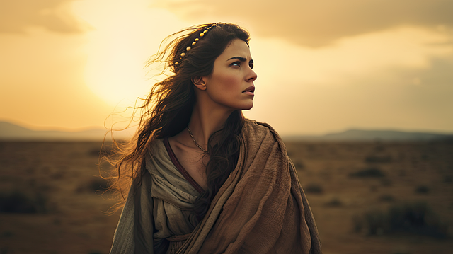 Free ai generated woman biblical character illustration