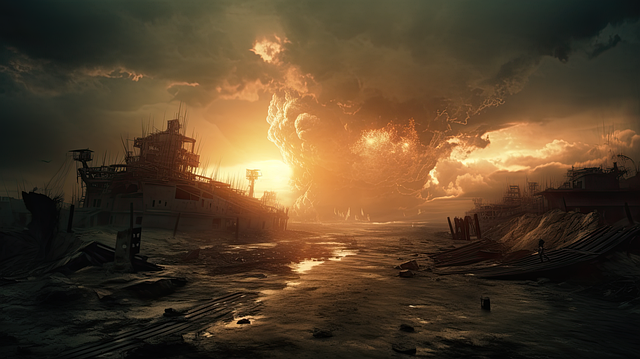 Free ai generated end times apocalypse illustration