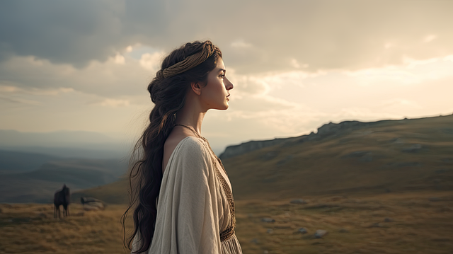 Free ai generated woman biblical character illustration