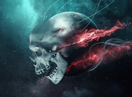 Free Skull Planet illustration and picture
