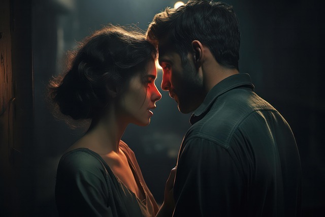 Free ai generated couple alley illustration