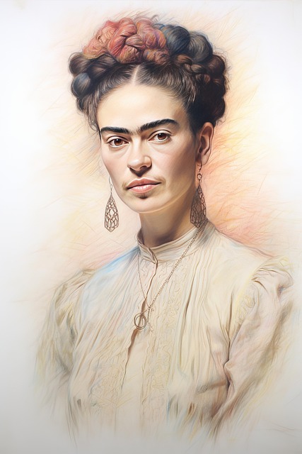 Free ai generated frida kahlo mexican painter illustration