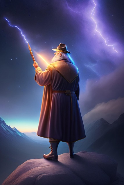 Download free HD stock image of Ai Generated Nature Free ai generated nature wizard illustration