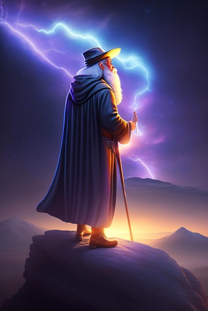Download free HD stock image of Ai Generated Wizard Free ai generated wizard nature illustration