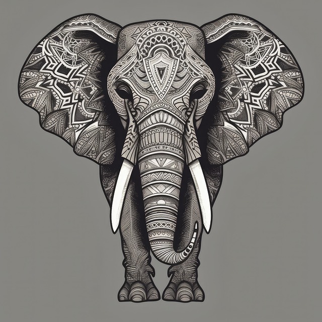 Download free HD stock image of Ai Generated Elephant Free ai generated elephant animal illustration