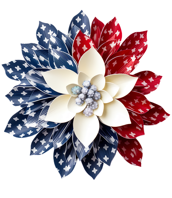 Free Flower Patriotic illustration and picture