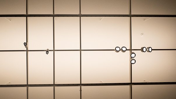 Teto, Museu, Iluminação, Luz, Simetria