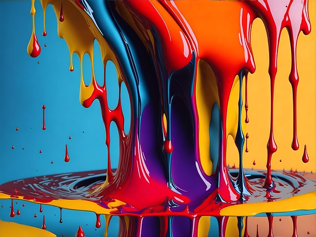 Free ai generated paint dripping illustration