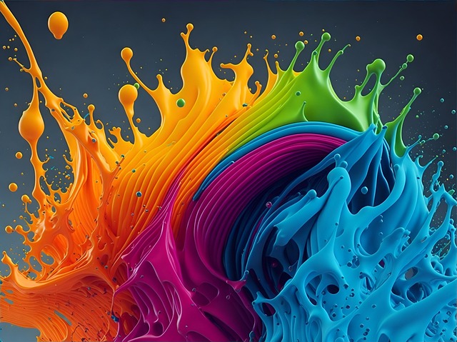 Download free HD stock image of Ai Generated Paint Free ai generated paint dripping illustration