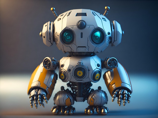 Free ai generated robot cartoon illustration