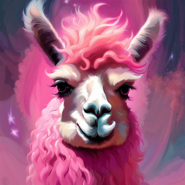 Free Ai Generated Llama illustration and picture