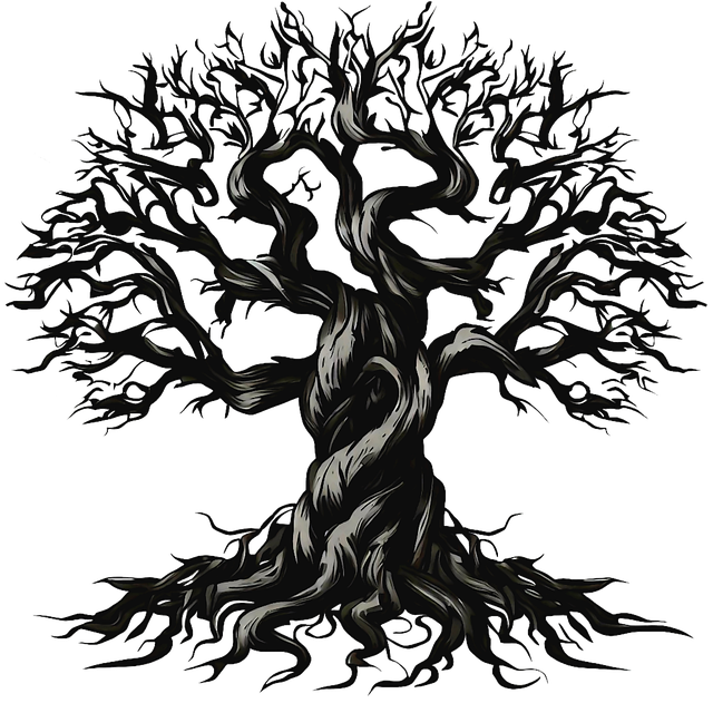 Free tree oak linden tree illustration