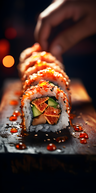 Ai Genereret, Sushi, Grøntsager, Mad
