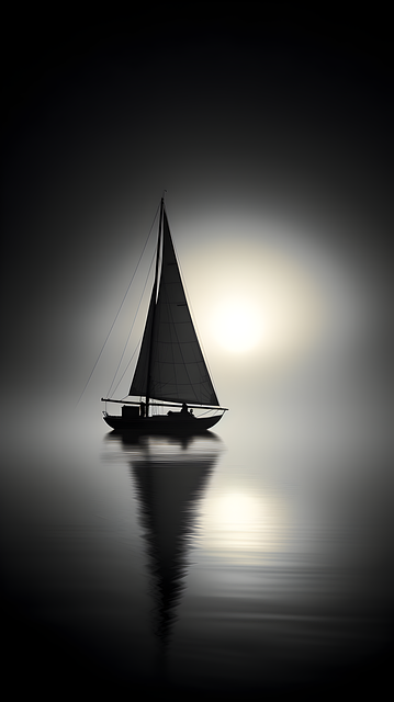 Free boat sea nature illustration