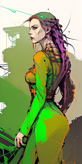 Mulher, Vestir, Vestido Verde, Verde