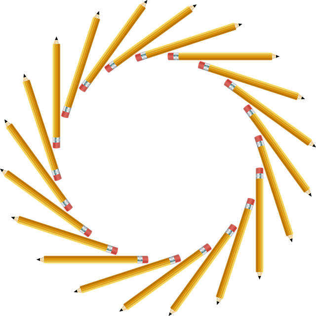 Free Pencils Frame vector and picture