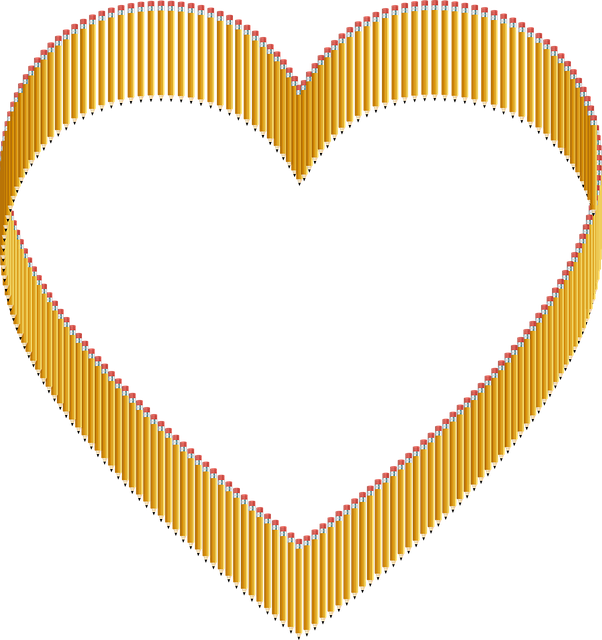 Free pencils frame border illustration