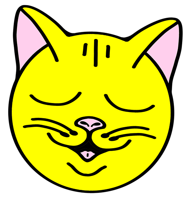 Gul, Rosa, Smil, Cat, Ansikt, Lykkelig