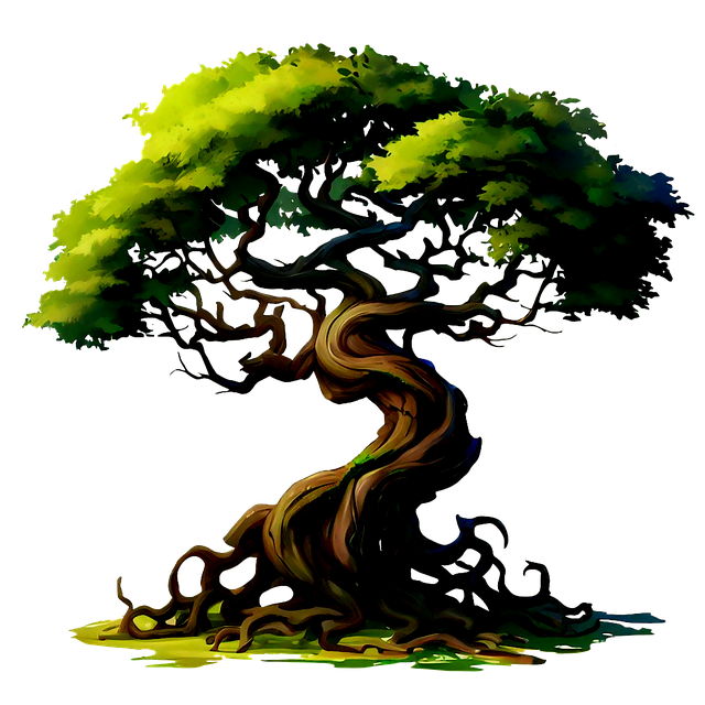 Free tree oak linden tree illustration