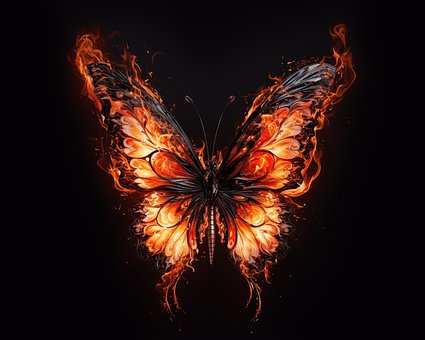 Free Butterfly Fire illustration and picture