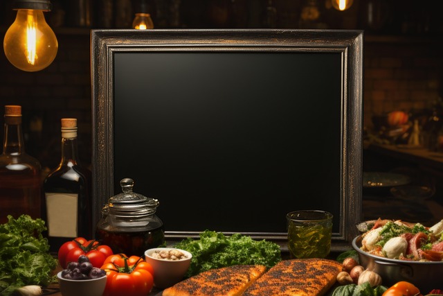 Free ai generated board menu illustration