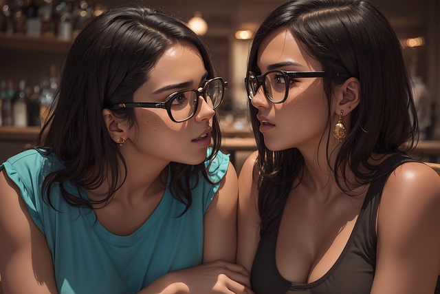 Free ai generated sisters family illustration